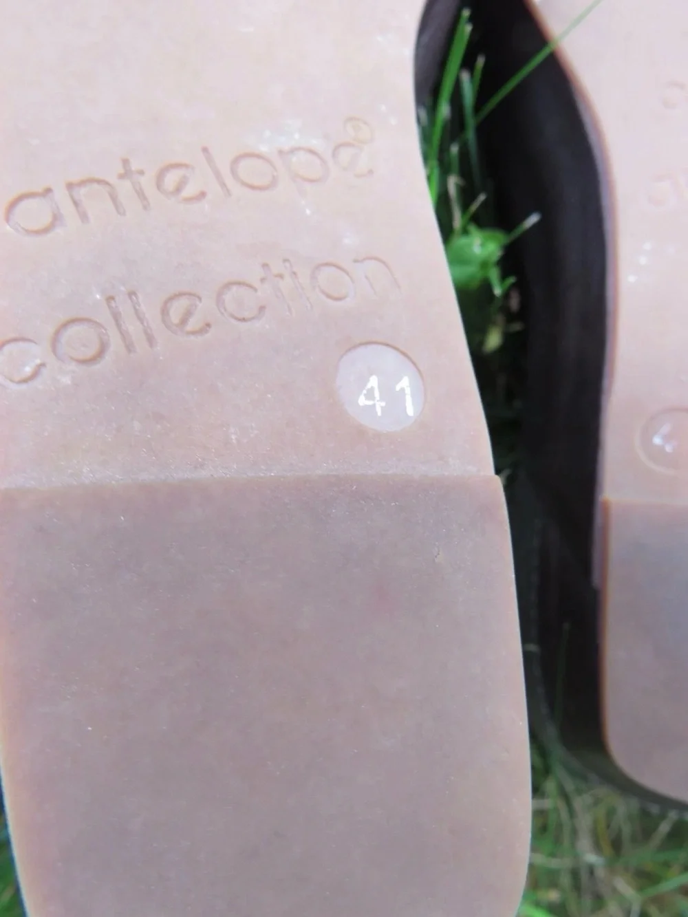 Antelope Brown Leather Wedge Sandals